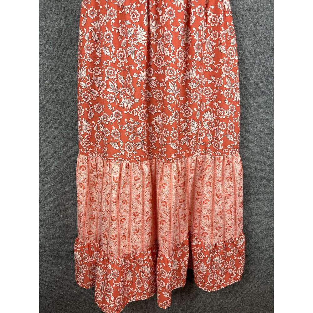 Land Of the Free Maxi multi layered floral dress Size Small Vacation Beach - Picture 3 of 12